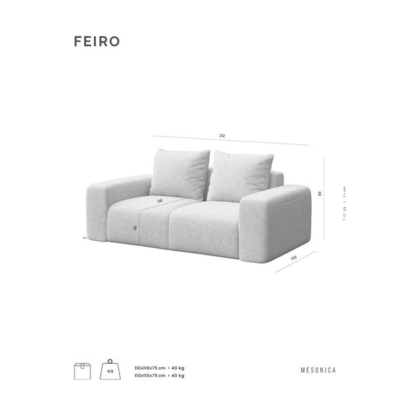 Antracitno siva sedežna garnitura 212 cm Feiro – MESONICA-image-4