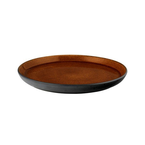 Črn/jantaren desertni krožnik iz kamenine ø 21 cm Gastro Black/Amber – Bitz-image-3