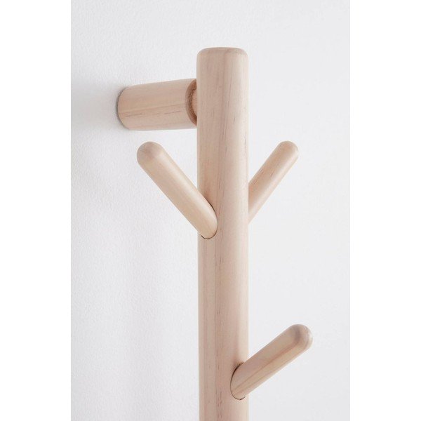 Stenski obešalnik iz masivnega bora v svetli naravni barvi 21 cm Eddison – Jotex-image-2
