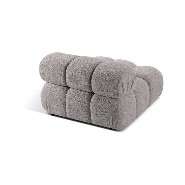 Svetlo siv modul za sedežno garnituro iz tkanine bouclé (sredinski modul) Bellis – Micadoni Home-image-4