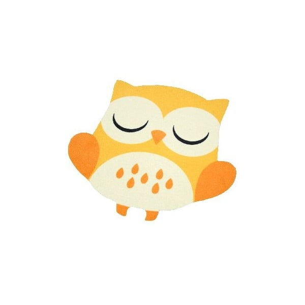 Otroška rumena preproga Zala Living Owl, 66 x 66 cm
