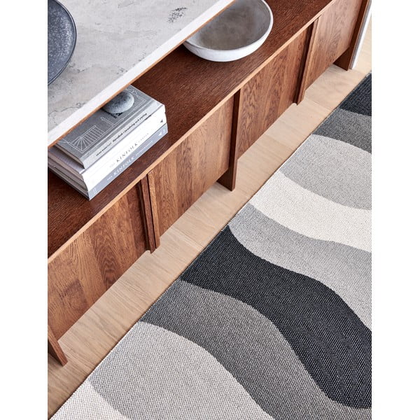 Siva notranja in zunanja preproga 70x100 cm Urvi Metal – Pappelina-image-3