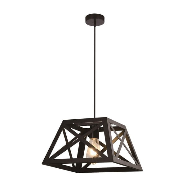 Črna kovinska viseča svetilka 32x32 cm Origami - Candellux Lighting