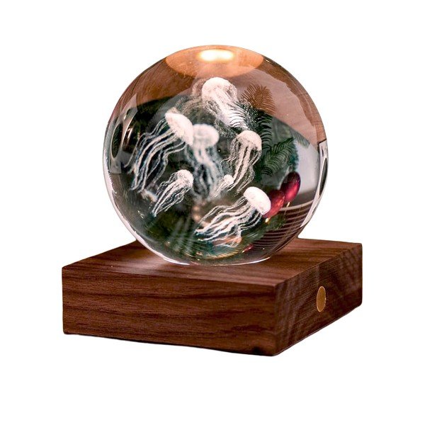 Temno rjava svetlobna dekoracija na USB Amber – Gingko