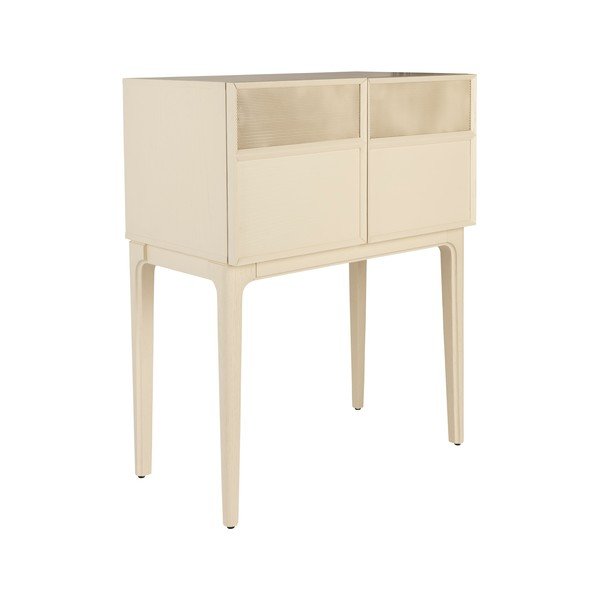 Kremno bela komoda v hrastovem dekorju 80x100x45 cm June – Zuiver-image-2