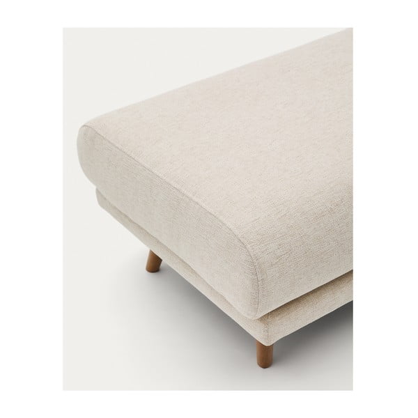 Bež tabure iz šenilje Karin – Kave Home-image-3