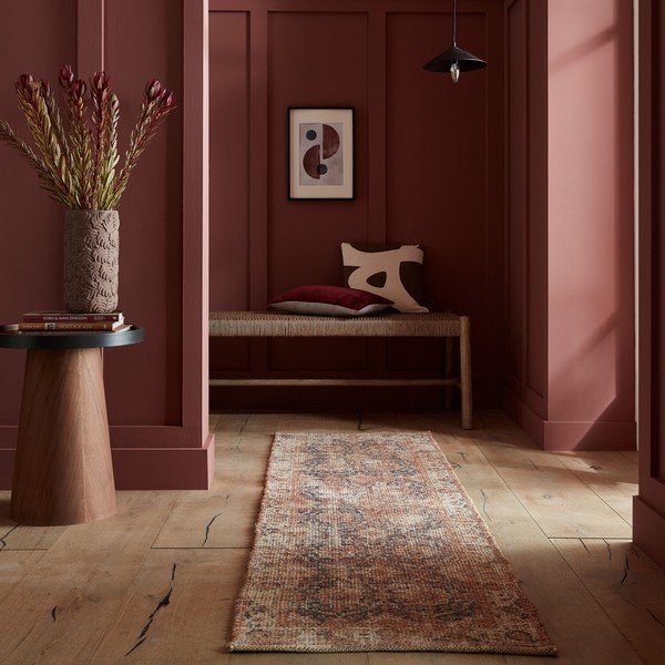 Ročno tkan tekač iz mešanice jute v naravni barvi 60x230 cm Miley – Flair Rugs-image-1