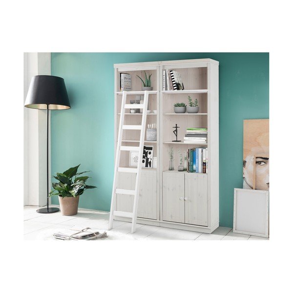 Bel regal iz masivnega bora 148x223 cm Anita – Støraa-image-1