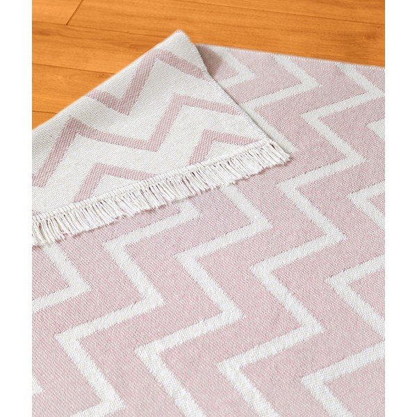 Belo-rožnata bombažna preproga Oyo home Duo, 160 x 230 cm-image-3