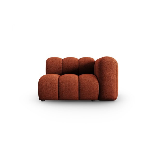 Opečnato oranžen modul za sedežno garnituro (desni kot) Lupine – Micadoni Home