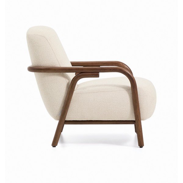 Bež fotelj iz šenilje Sylo – Kave Home-image-3