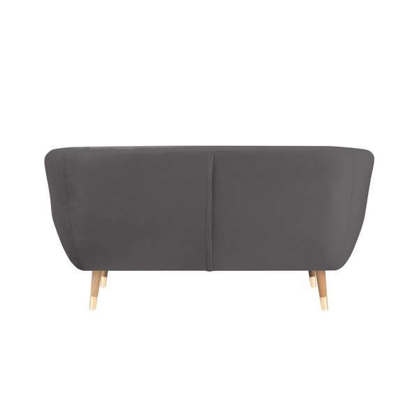 Siva žametna zofa Mazzini Sofas Benito, 158 cm-image-4