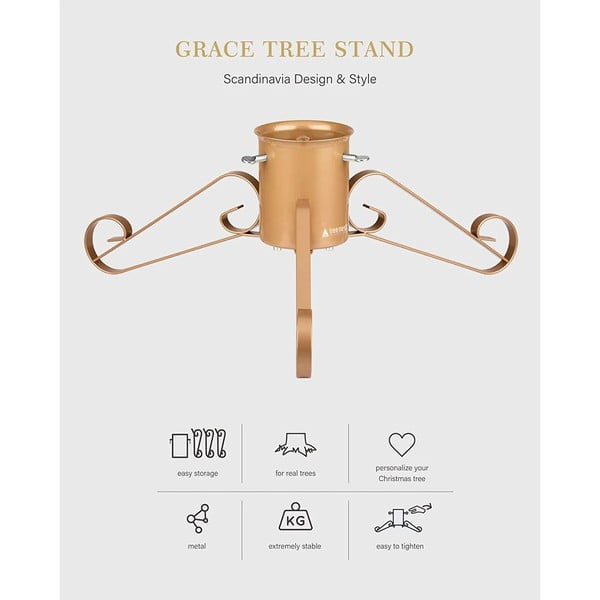 Rdeče kovinsko stojalo za božično drevo Tree Nest Grace-image-2