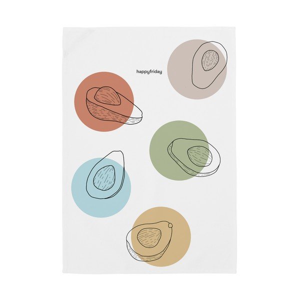 Bombažne kuhinjske krpe v kompletu 2 ks 50x70 cm Avocado – Happy Friday-image-3