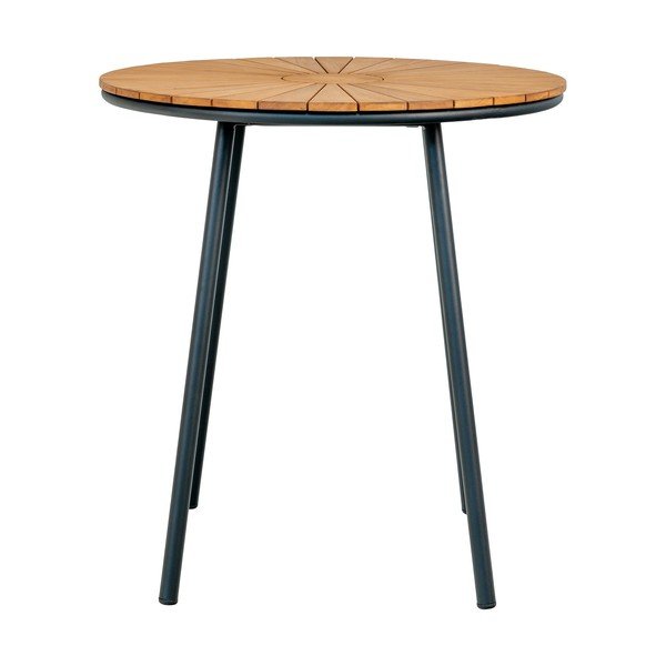 Okrogla vrtna miza iz masivnega tika ø 70 cm Cleveland – House Nordic