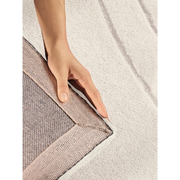 Kremno bela ročno tkana volnena preproga 80x150 cm Arcura – Vikosa-image-4