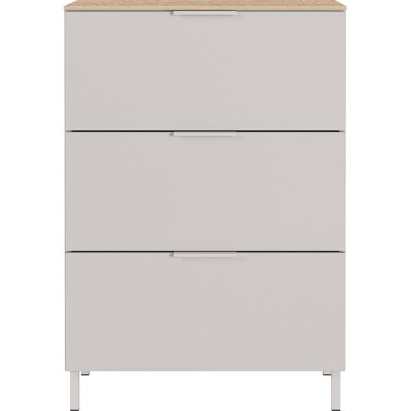 Kremno bela omarica v mat dekorju 68x98x40 cm Savoca – Germania-image-2