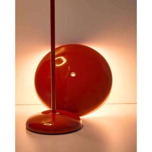 Rdeča LED zatemnitvena namizna svetilka s kovinskim senčilom (višina 35 cm) Porte – Kave Home-image-2