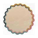 Ročno tkana volnena okrogla preproga v naravni barvi ø 180 cm Leo Scallop – Flair Rugs
