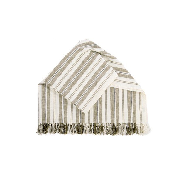 Zelena bombažna odeja 150x200 cm Indira – Tiseco Home Studio-image-3