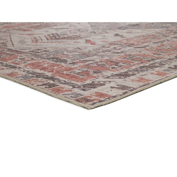 Oranžna/kremno bela preproga iz mešanice bombaža 120x170 cm Mandala Terra – Universal-image-2
