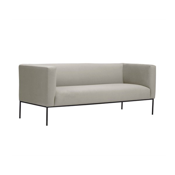 Bež žametna zofa Windsor & Co Sofas Neptune, 195 cm-image-2