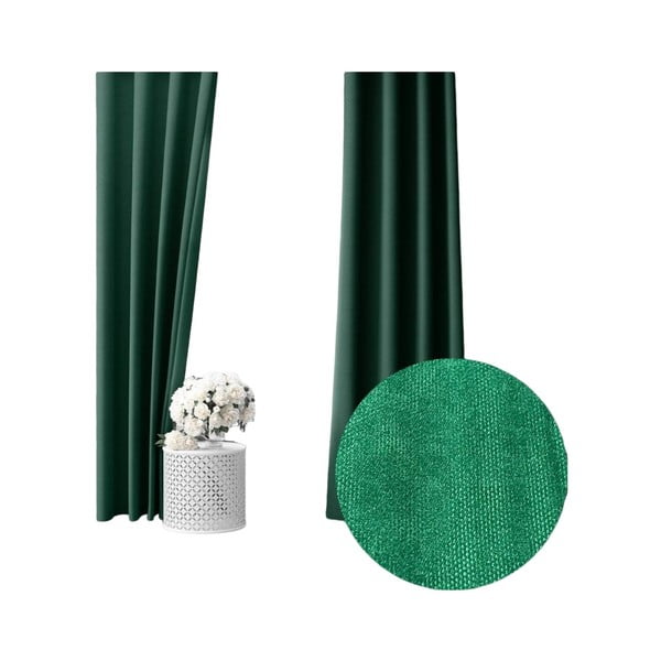Zelena polzatemnitvena zavesa 260x150 cm - Mila Home