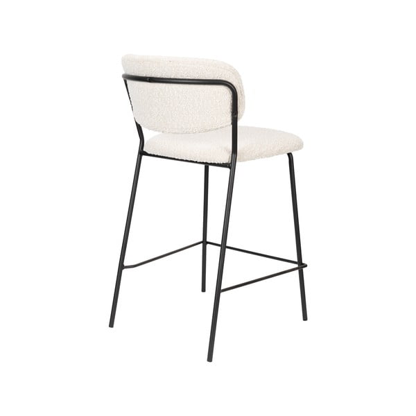 Beli barski stoli v kompletu 2 kos 89 cm Jolien - White Label-image-4