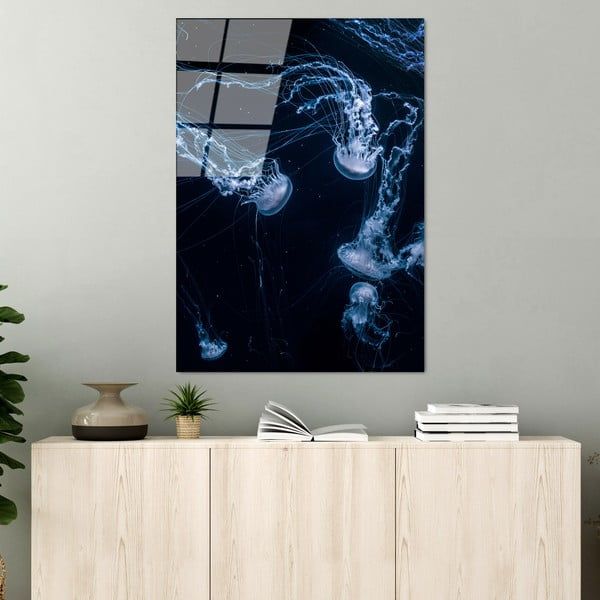 Steklena slika 70x100 cm Jelly Fish – Wallity-image-1