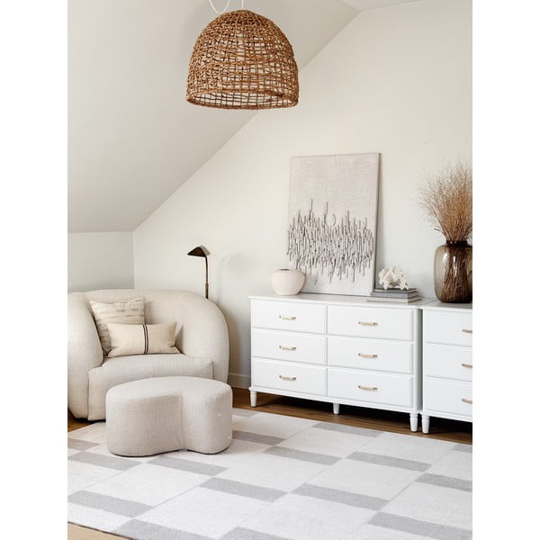 Bež volnena preproga 133x190 cm Agnus Pavement – Agnella-image-1