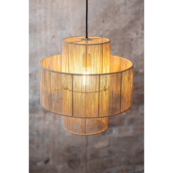 Viseča svetilka v naravni barvi s senčilom iz jute ø 40 cm Soga – Markslöjd-image-4