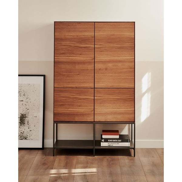 Omarica v orehovem dekorju 97,5x160 cm Vedrana – Kave Home-image-1