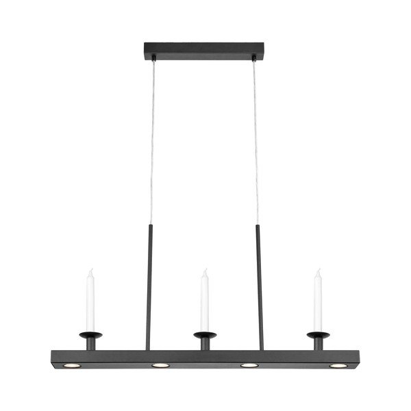 Črna kovinska LED zatemnitvena viseča svetilka Dining – Markslöjd