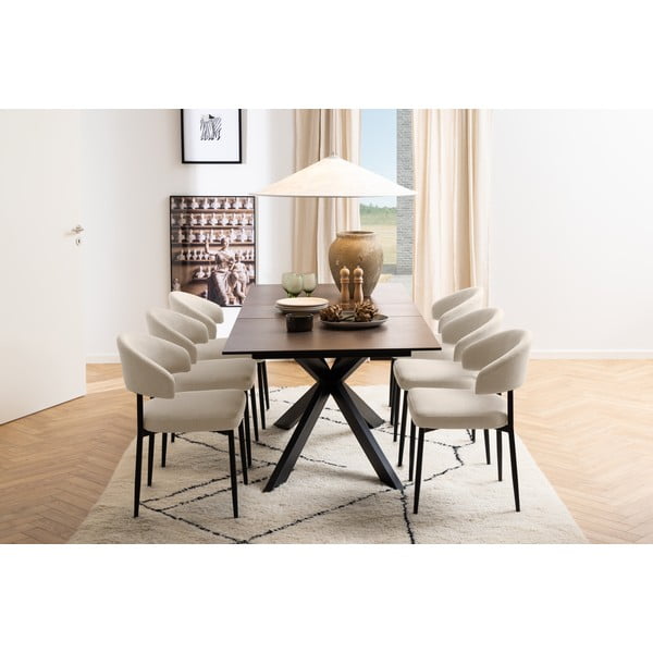 Keramična raztegljiva jedilna miza 90x210 cm Irwine – Actona-image-3