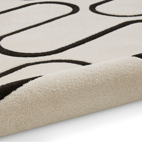 Črna/bela preproga 160x230 cm Linear Curve – Catherine Lansfield-image-3