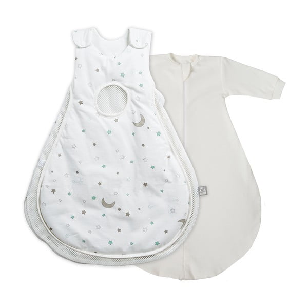 Bela/bež bombažna otroška spalna vreča 50x66 cm Sternenzauber – Roba