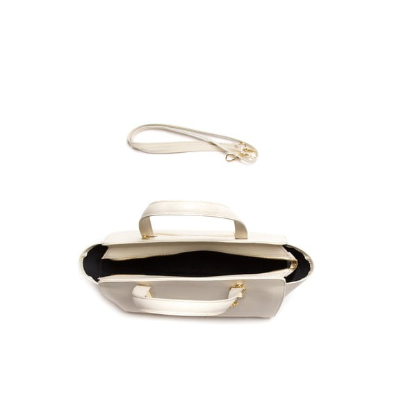 Luisa Vanini 421 Bež usnjena torbica-image-3