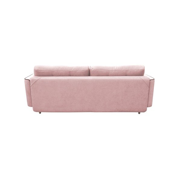 Roza raztegljiv trosed s svetlimi nogami Mazzini Sofas Ivy-image-3
