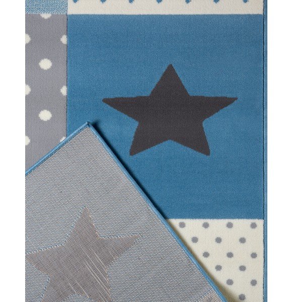 Modra otroška preproga 150x80 cm Pretty Patchwork - Hanse Home-image-2