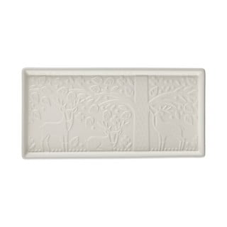 Bel keramični pladenj Mason Cash V gozdu, 30 x 15 cm