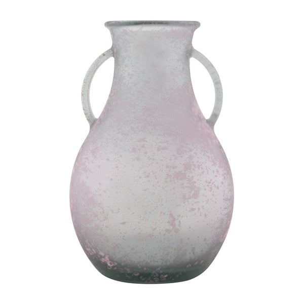 Rožnata vaza iz recikliranega stekla Mauro Ferretti Anfora, ⌀ 32 cm