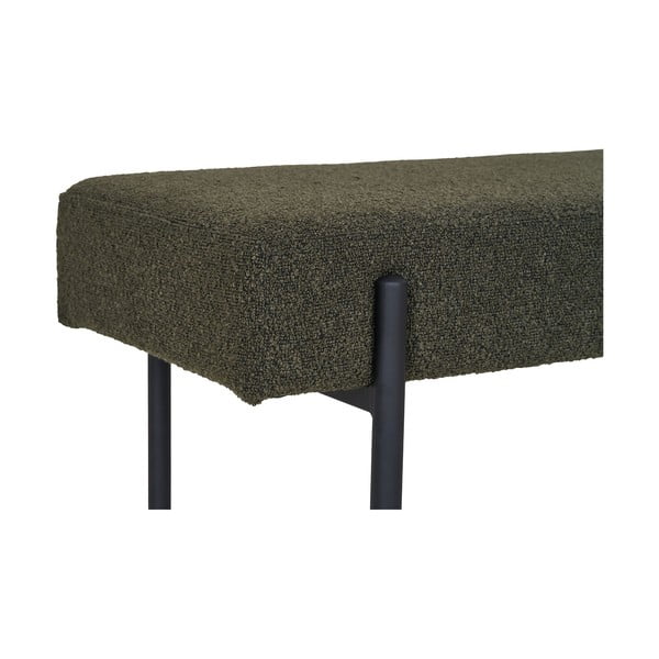 Temno zelena klop iz tkanine bouclé Swindon – House Nordic-image-3