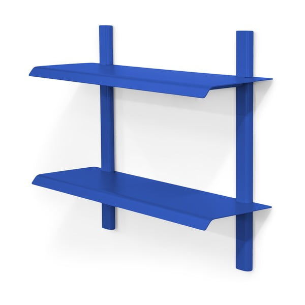 Modra večnivojska kovinska polica 60 cm Hola – Spinder Design-image-2