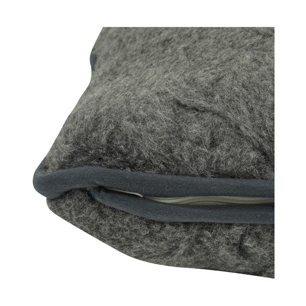 Temno siv vzglavnik iz merino volne Native Natural, 50 x 60 cm-image-2