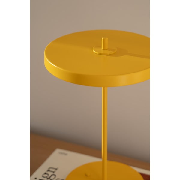 Rumena kovinska LED namizna svetilka s kovinskim senčilom (višina 31 cm) Asteria Move – UMAGE-image-3