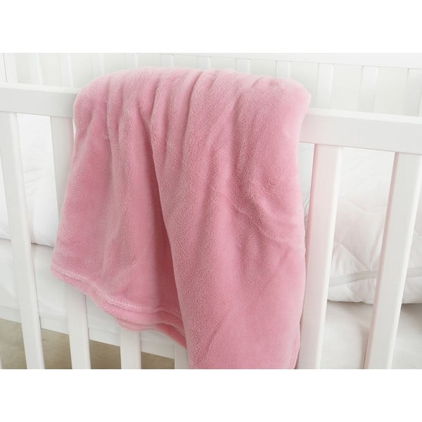Rožnata otroška odeja iz mikroflanele 110x140 cm Exclusive – B.E.S.-image-1