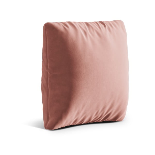 Rožnata žametna okrasna blazina za sedežno garnituro Kemi – Cosmopolitan Design-image-1