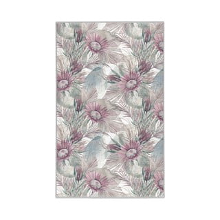 Vijolična/siva pralna preproga 120x180 cm Dusty Flowers – Mila Home