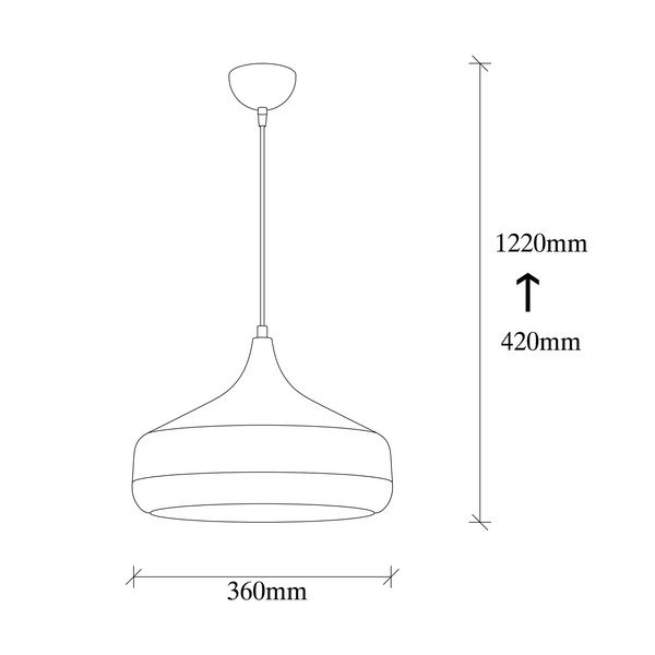 Viseča svetilka v črni in bakreni barvi Opviq lights Yildo, ø 36 cm-image-3