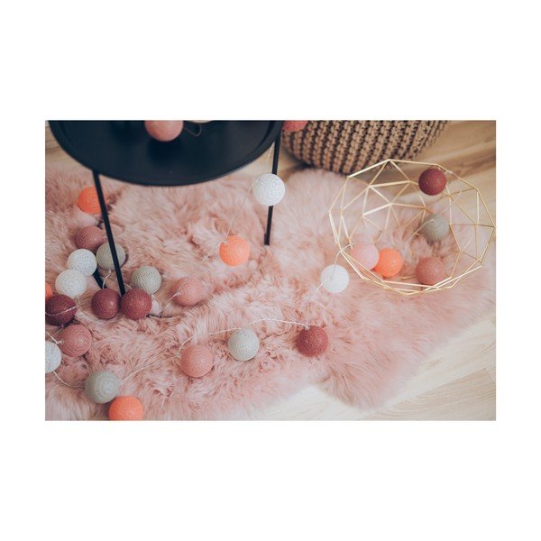 Svetlobna veriga z oranžnimi in roza žarnicami LED LUKKA, 30 luči-image-2